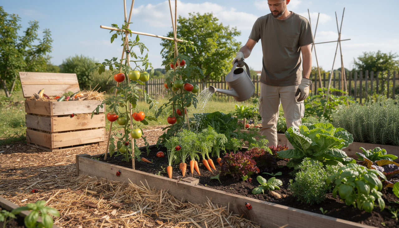 découvrez des méthodes naturelles et efficaces pour entretenir votre potager sans utiliser de produits chimiques, favorisant un jardin sain et respectueux de l'environnement.